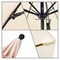 California Umbrella 9' Black Aluminum Market Patio Umbrella, Pacifica Natural 194061335796 - alternate 2